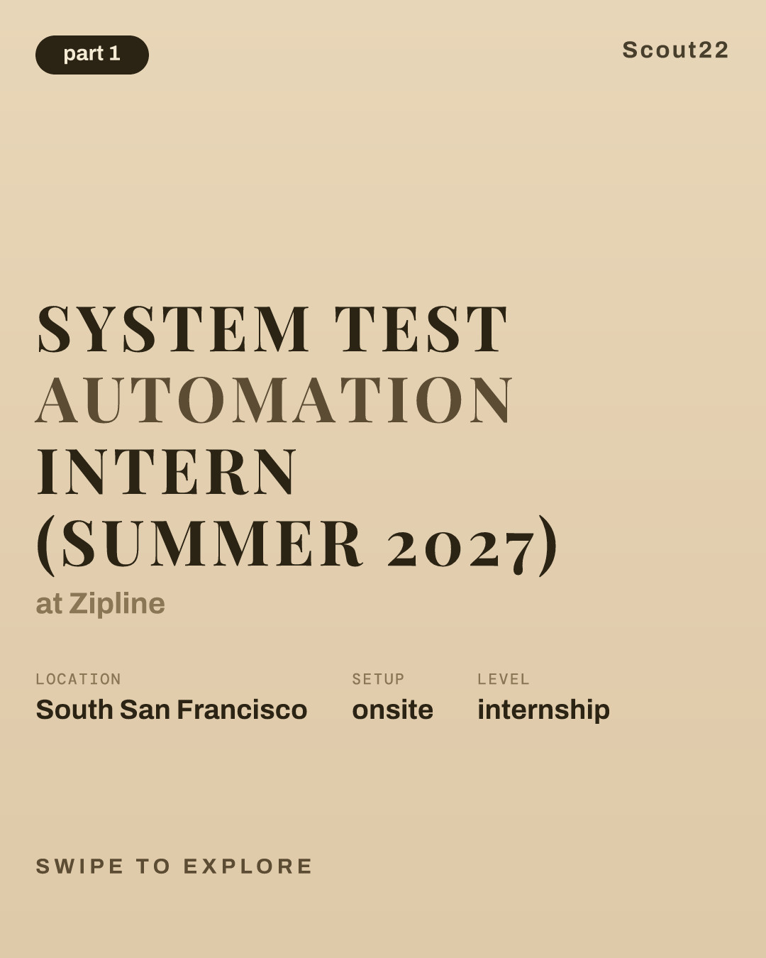 System Test Automation Intern (Summer 2027) at Zipline