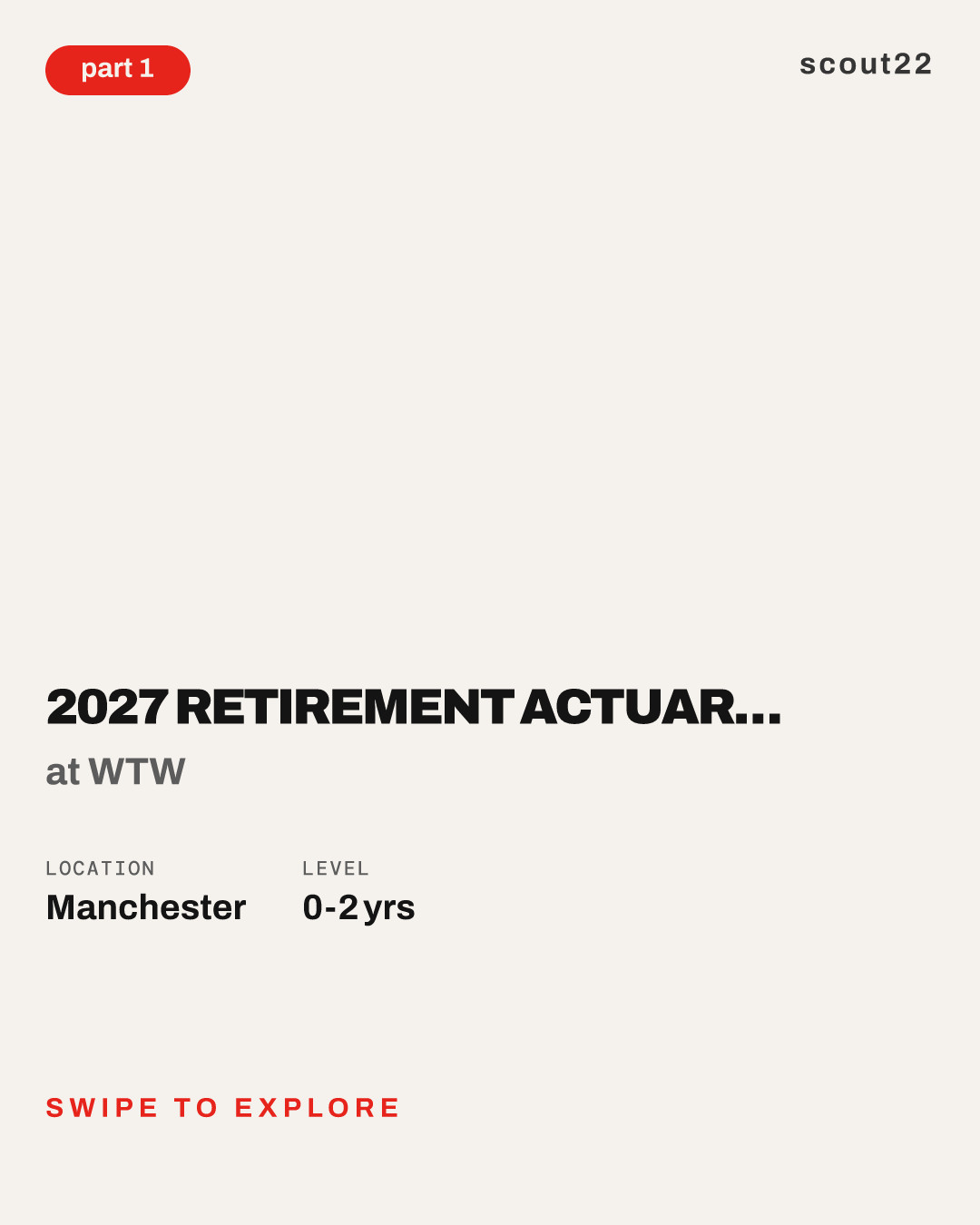 2027 Retirement Actuarial Graduate Trainee Consultant Programme, Manchester at WTW
