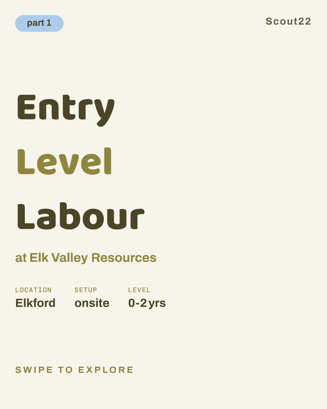 Entry Level Labour at Elk Valley Resources