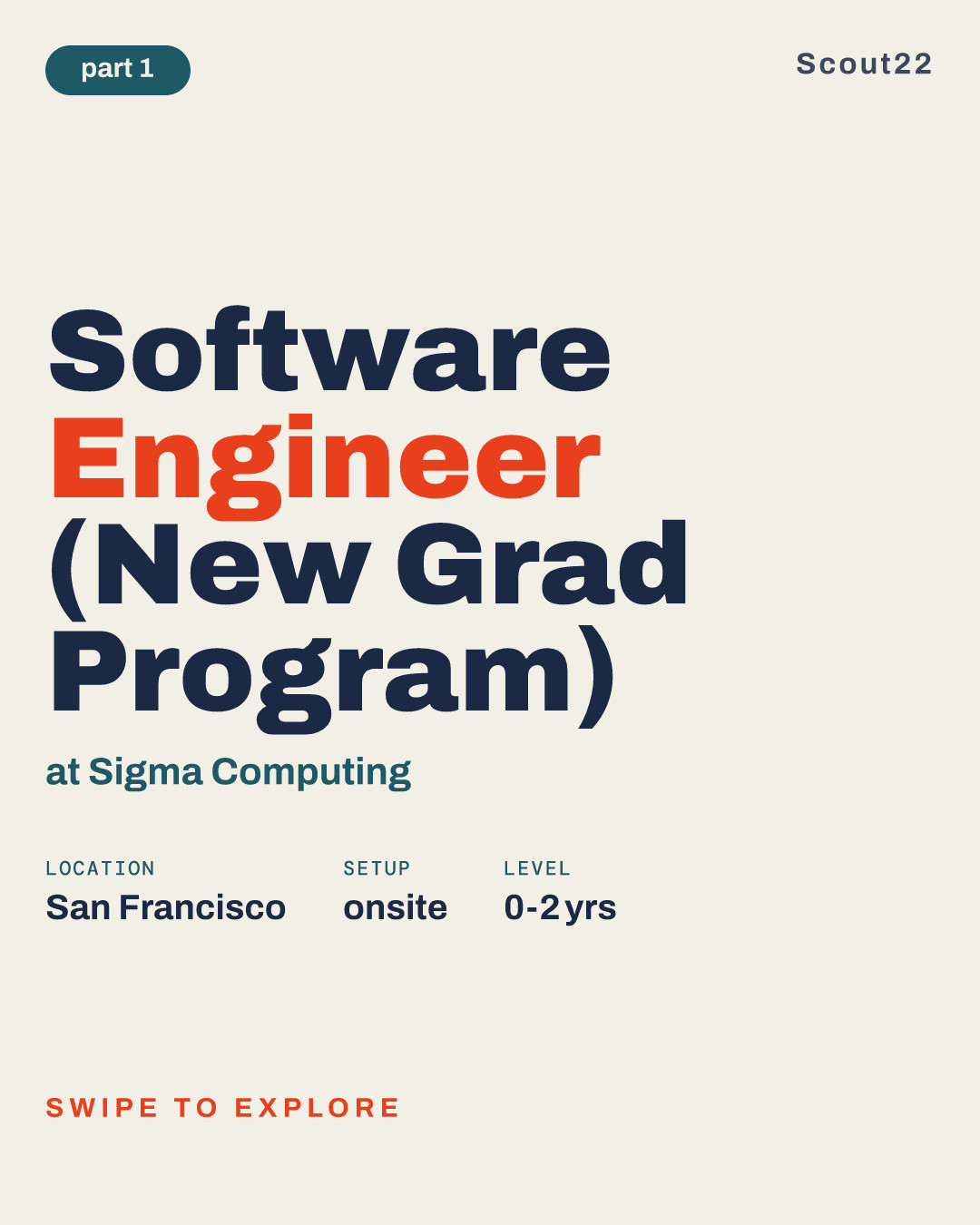 Software Engineer (New Grad Program) at Sigma Computing