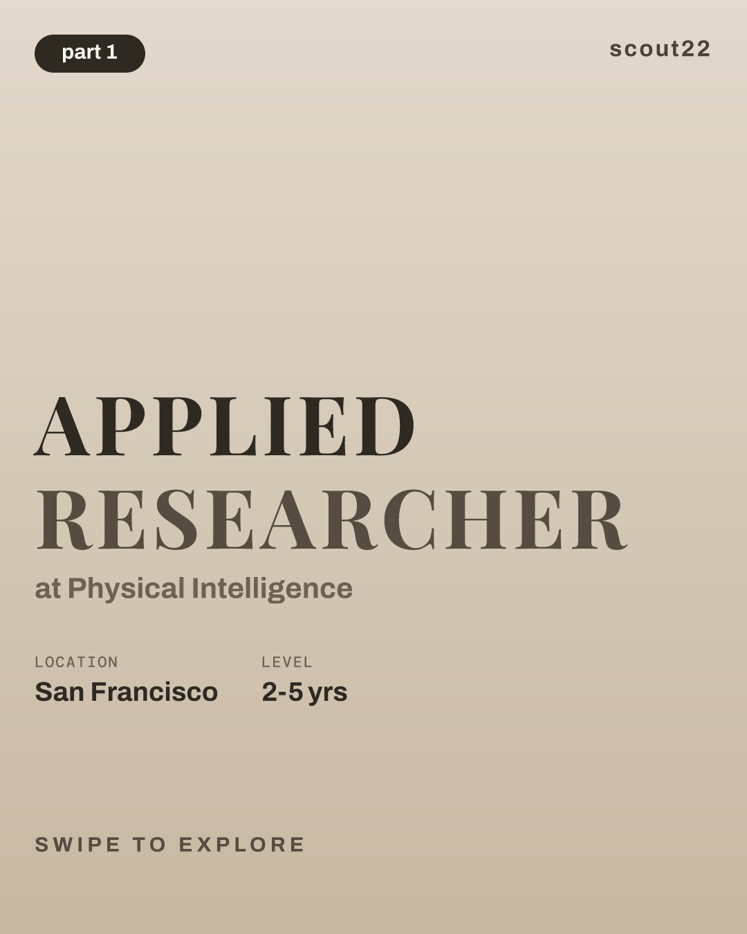 Applied Researcher at Physical Intelligence