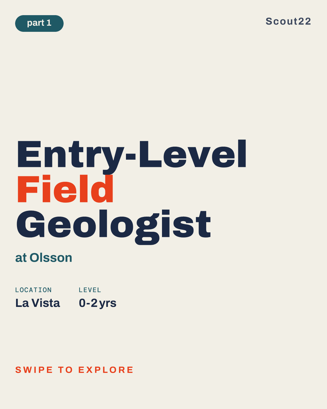 Entry-Level Field Geologist at Olsson