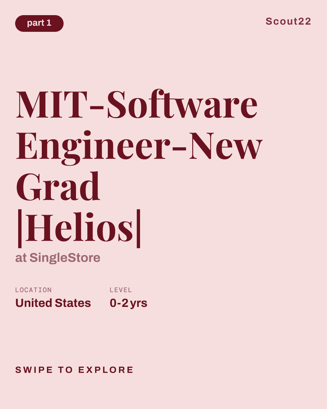 MIT-Software Engineer-New Grad |Helios| at SingleStore
