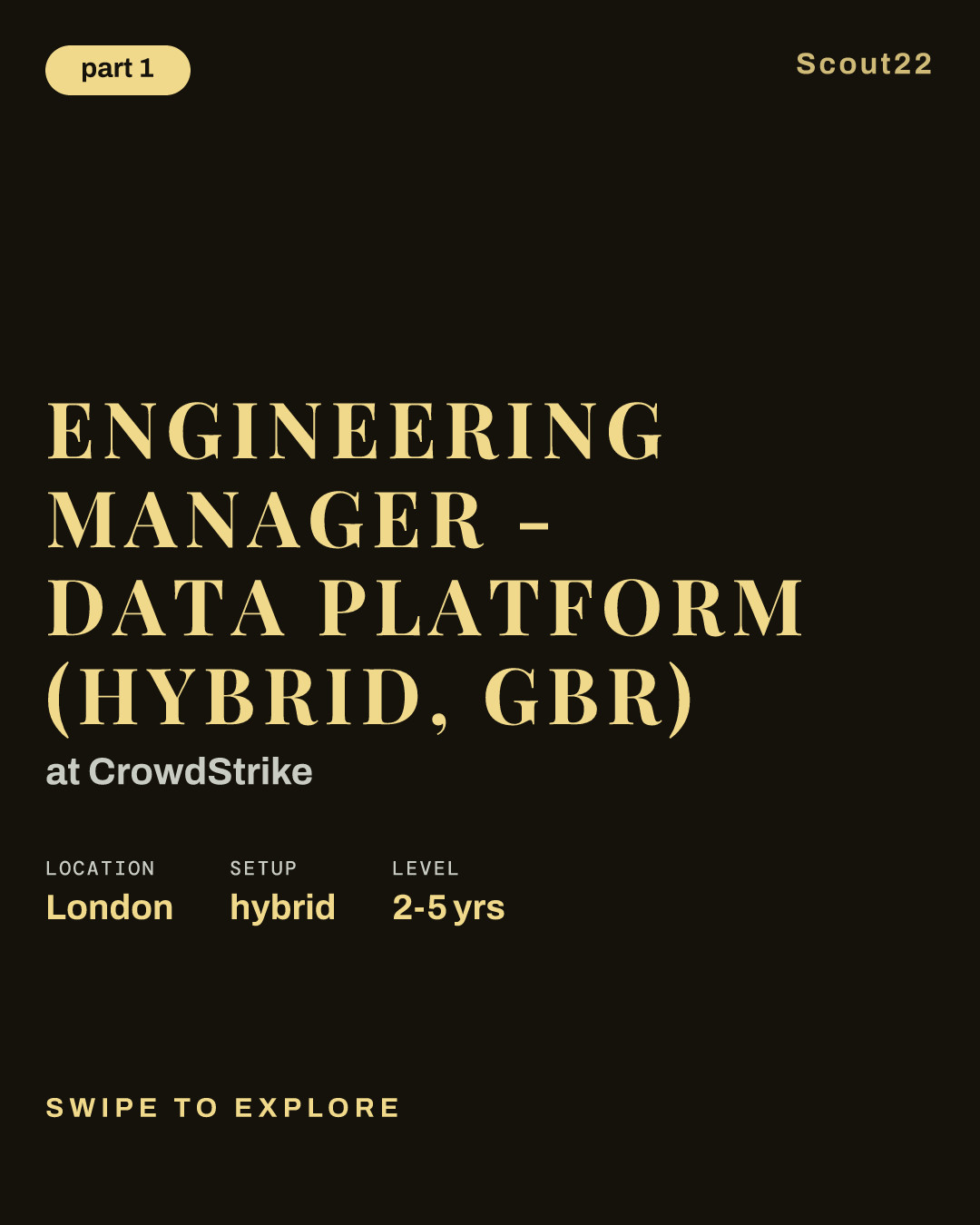 Engineering Manager - Data Platform (Hybrid, GBR) at CrowdStrike