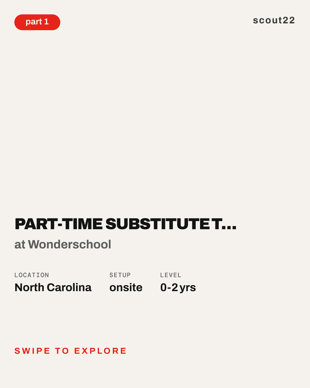 Part-Time Substitute Teacher (Up to $144 daily) at Wonderschool