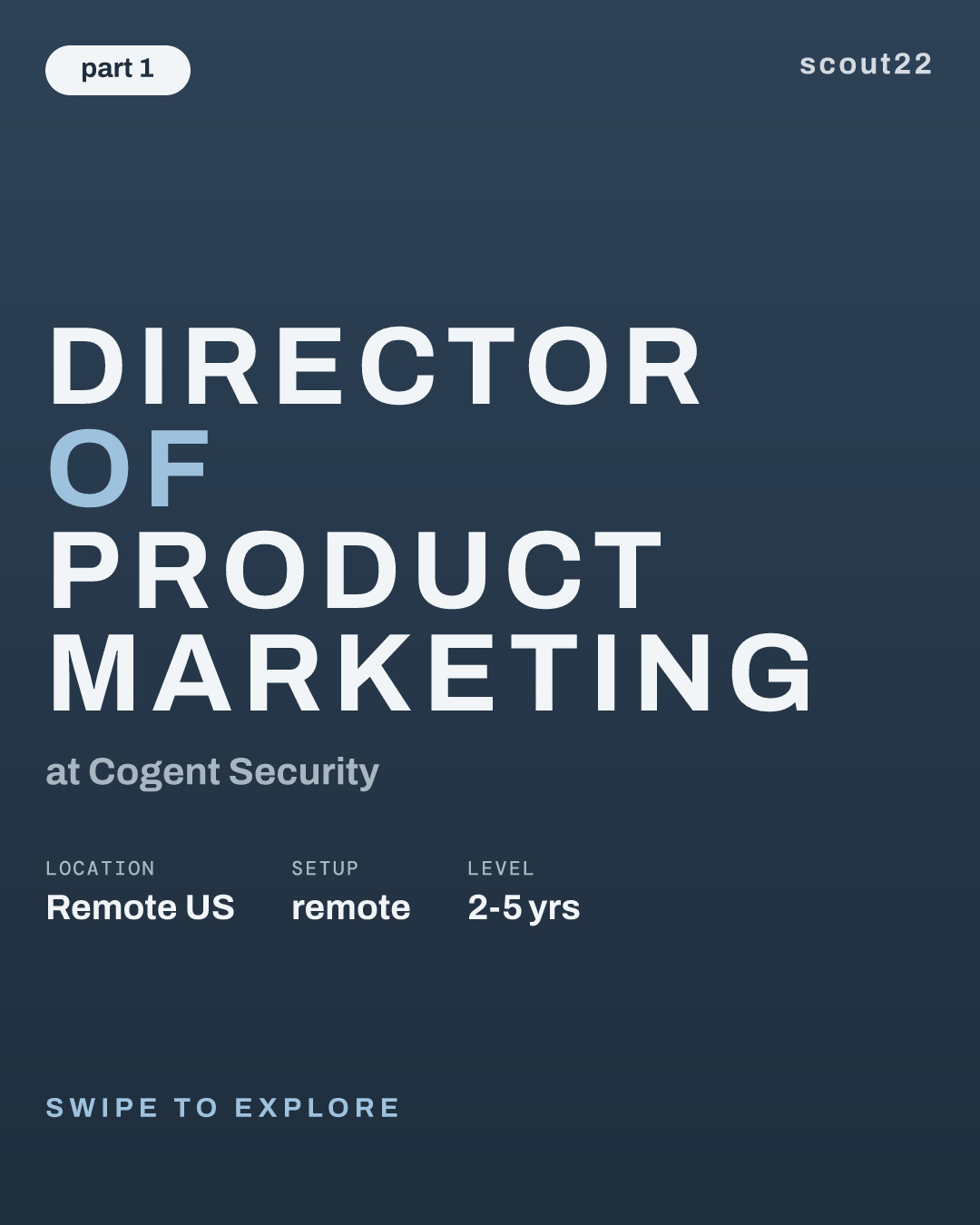 Director of Product Marketing at Cogent Security
