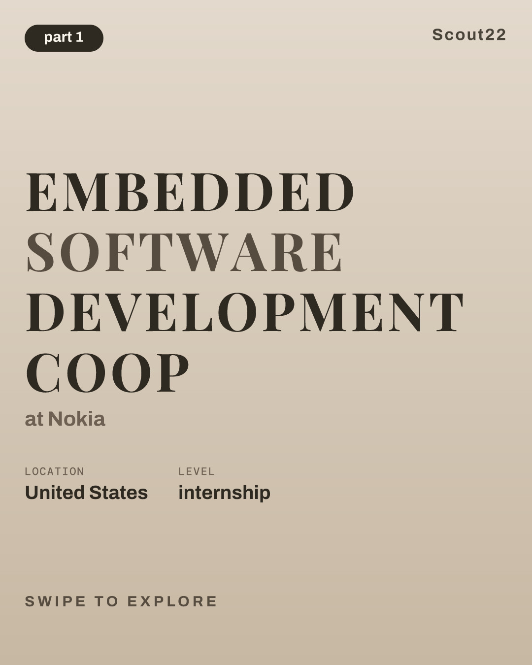 Embedded Software Development Coop at Nokia
