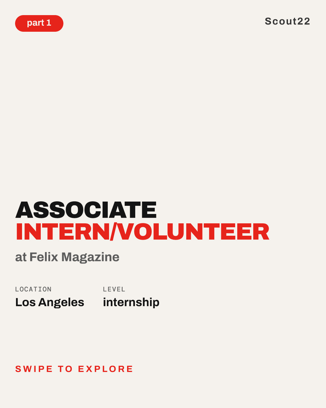 Associate  Intern/Volunteer at Felix Magazine