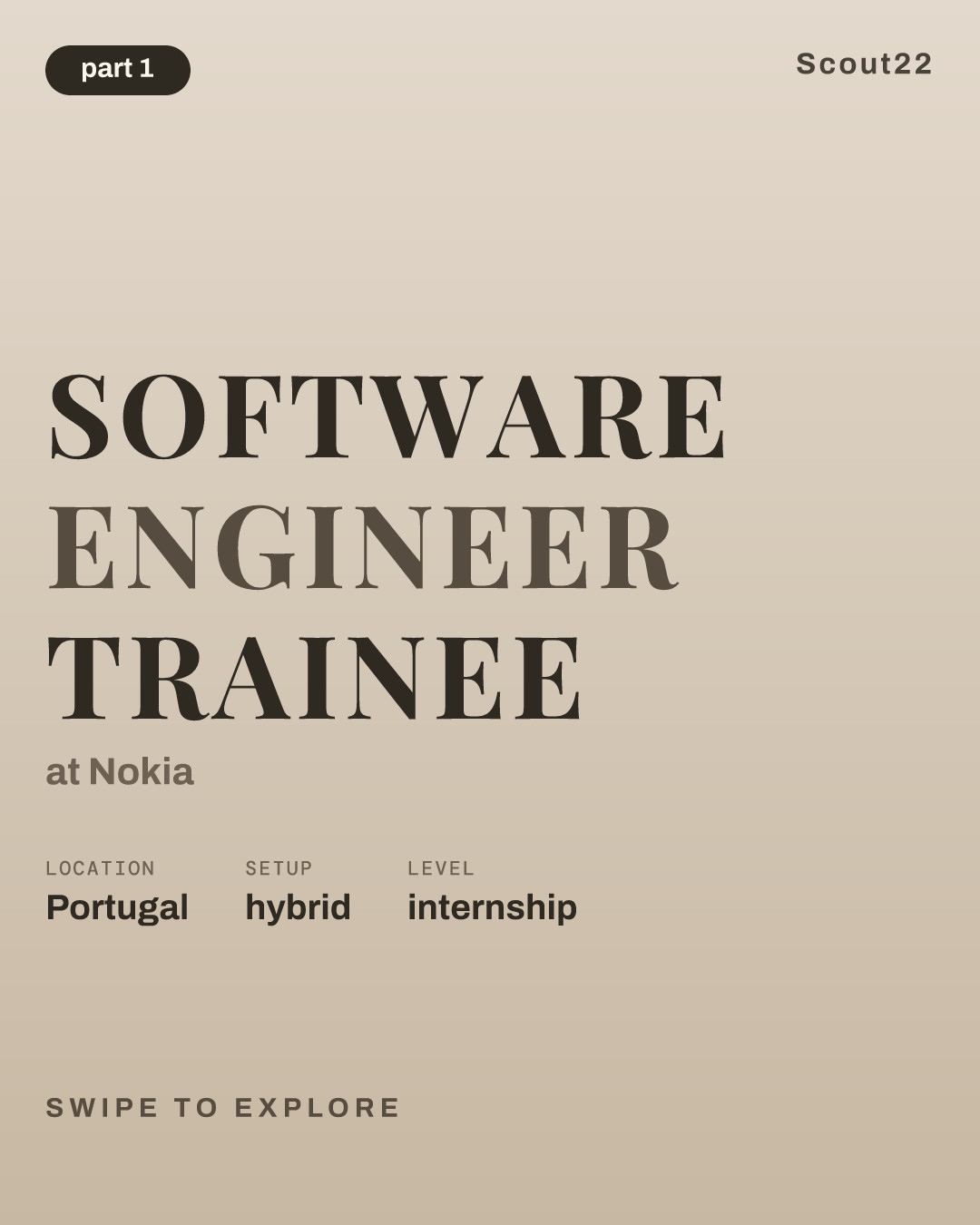 Software Engineer Trainee at Nokia