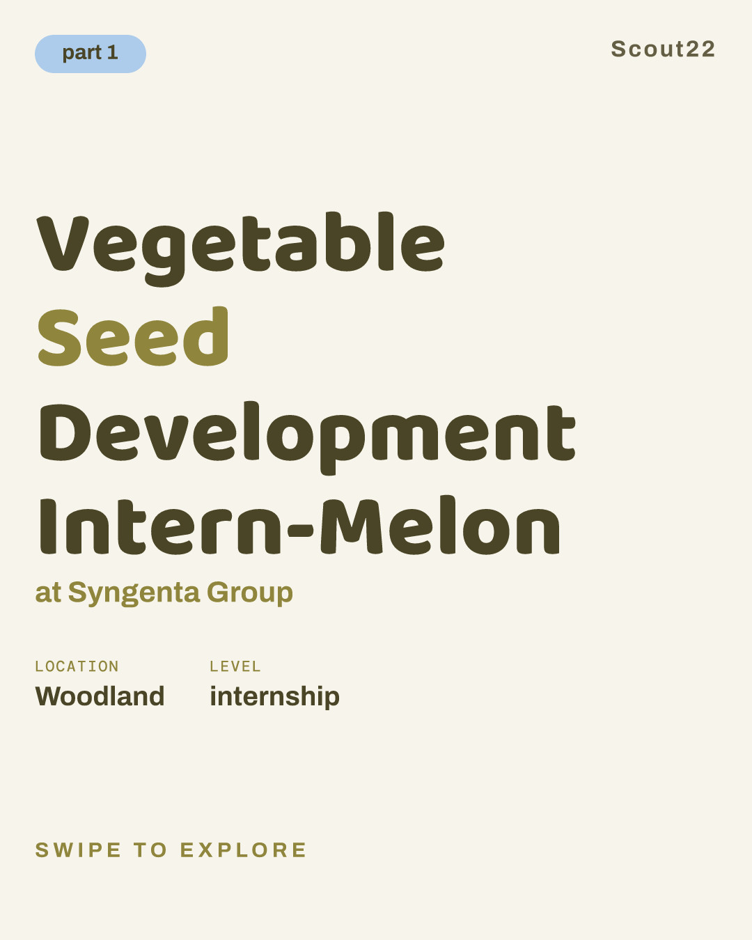 Vegetable Seed Development Intern-Melon at Syngenta Group