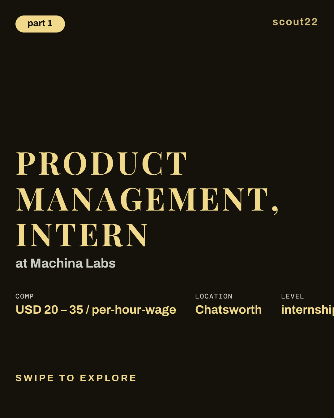 Product Management, Intern at Machina Labs