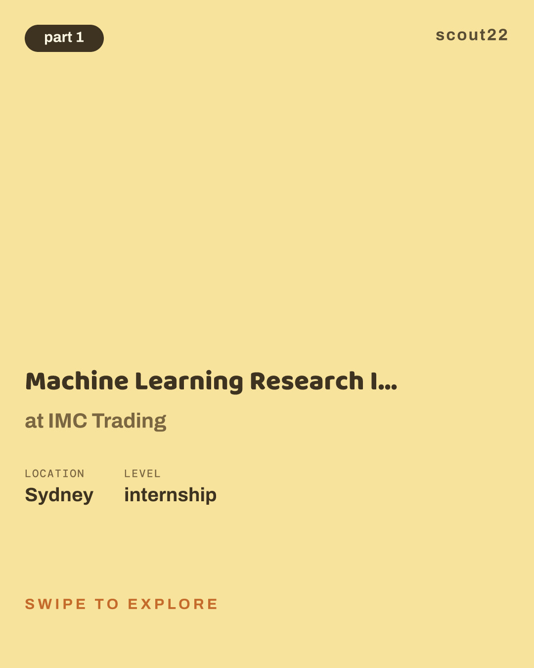 Machine Learning Research Intern - Summer 2027 - Sydney at IMC Trading