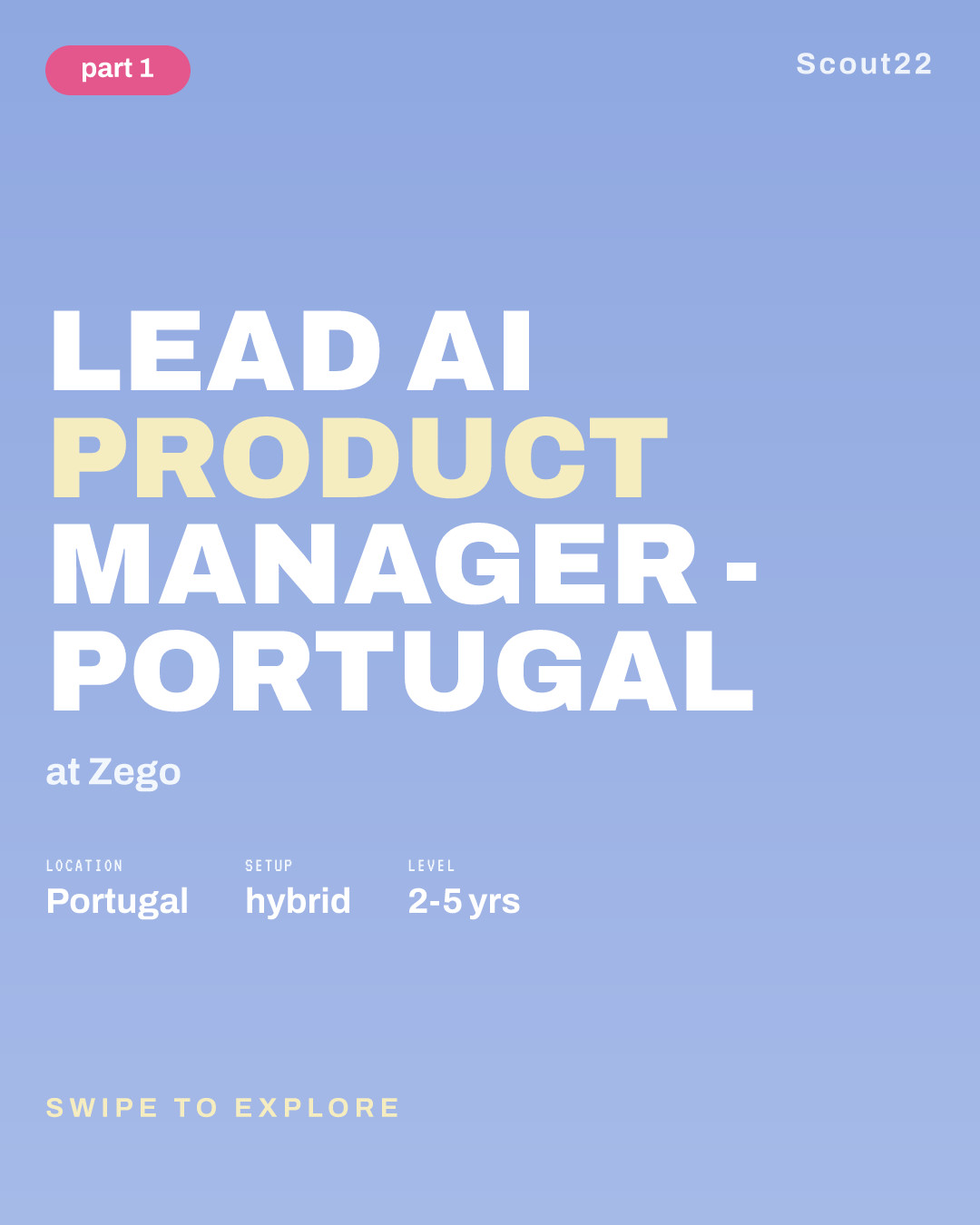 Lead AI Product Manager - Portugal at Zego