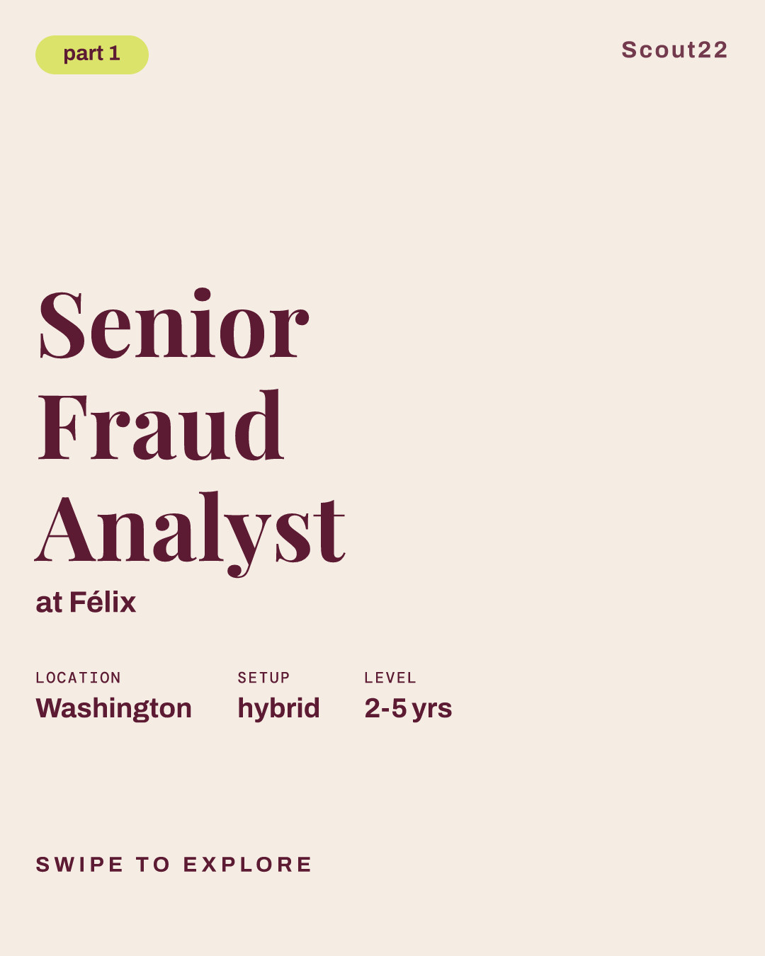 Senior Fraud Analyst at Félix