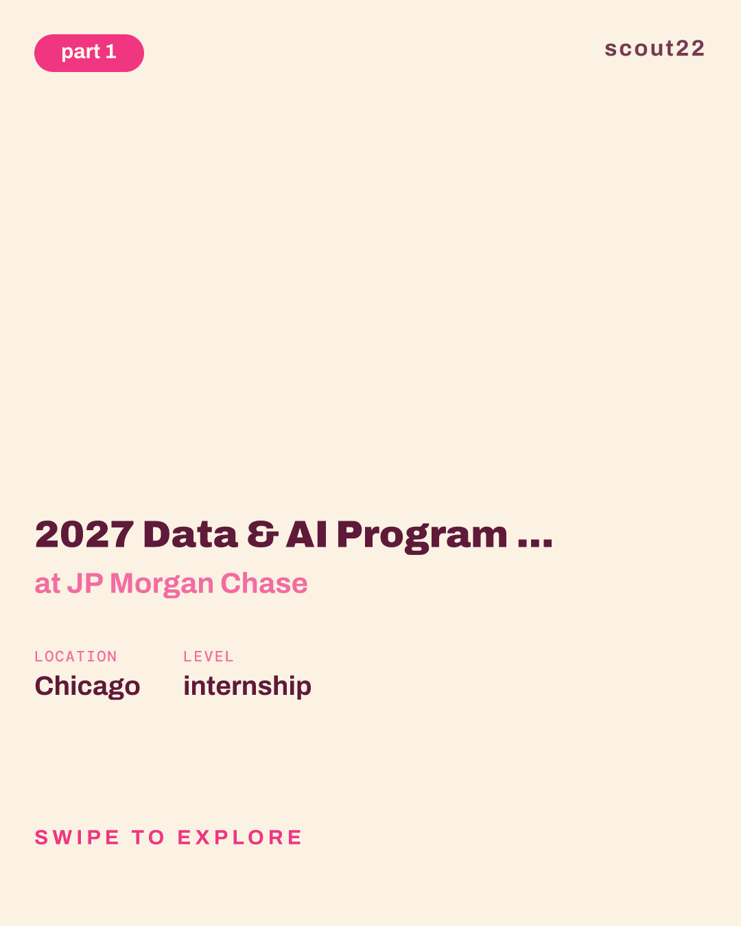 2027 Data & AI Program - Summer Internship - Analyst - United States at JP Morgan Chase