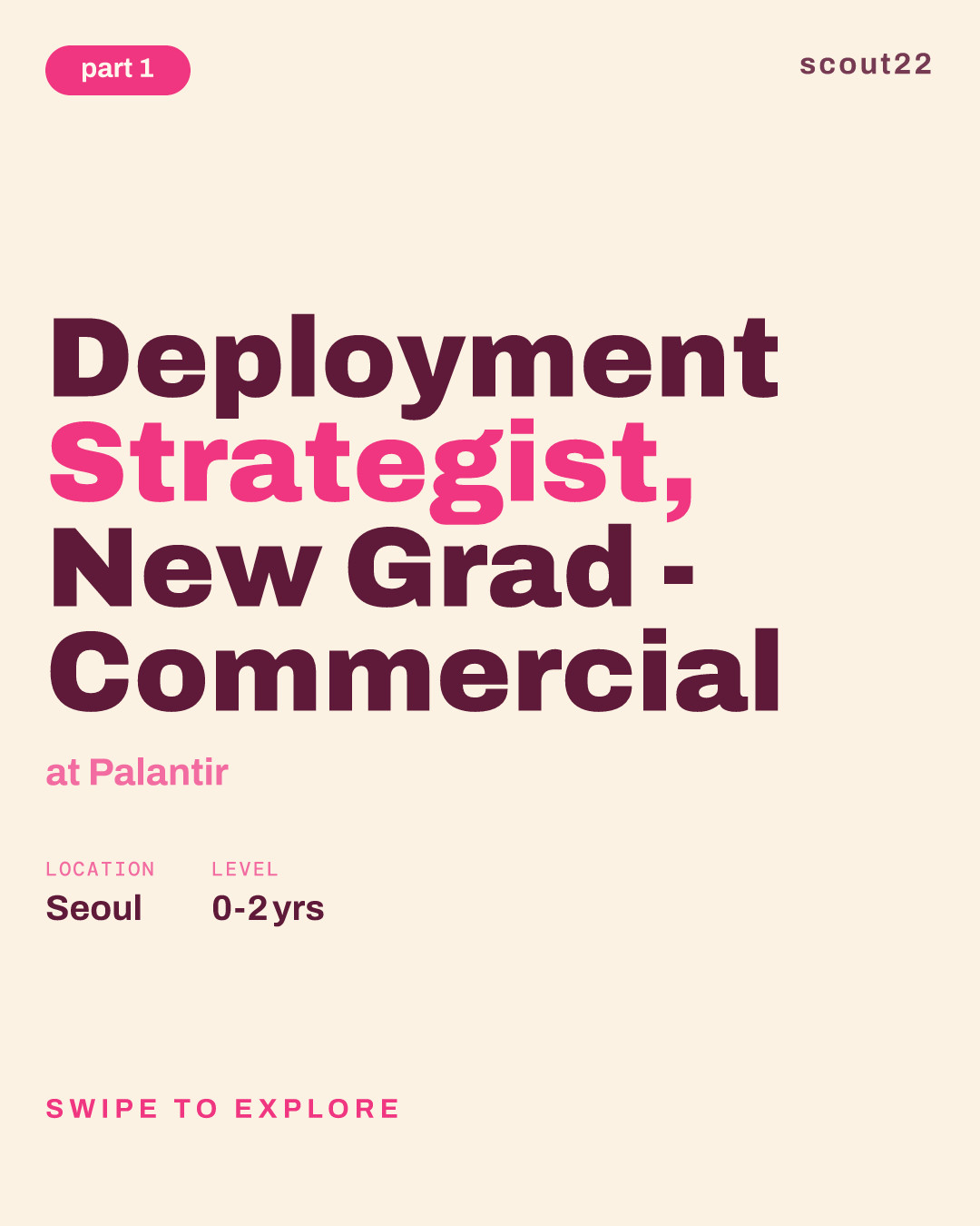 Deployment Strategist, New Grad - Commercial at Palantir