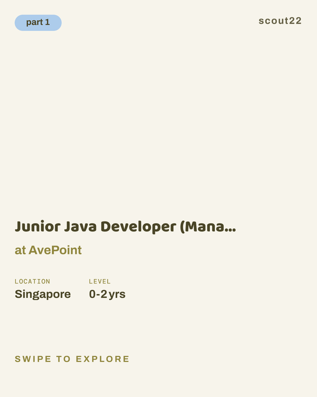 Junior Java Developer (Managed Services) at AvePoint