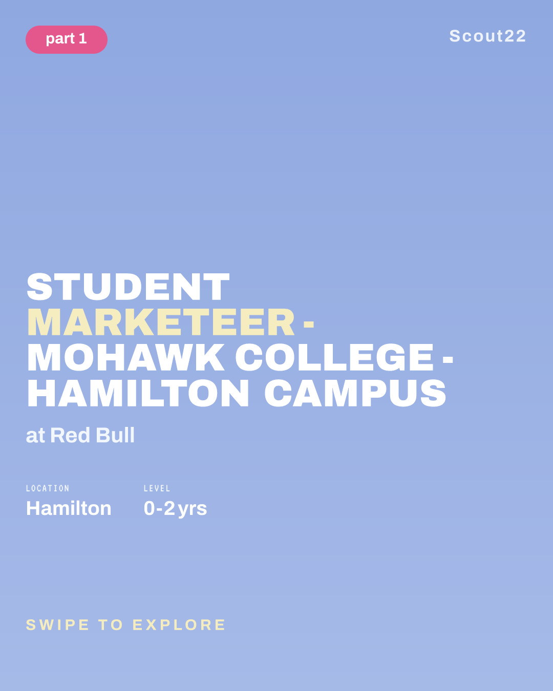 Student Marketeer - Mohawk College - Hamilton Campus at Red Bull