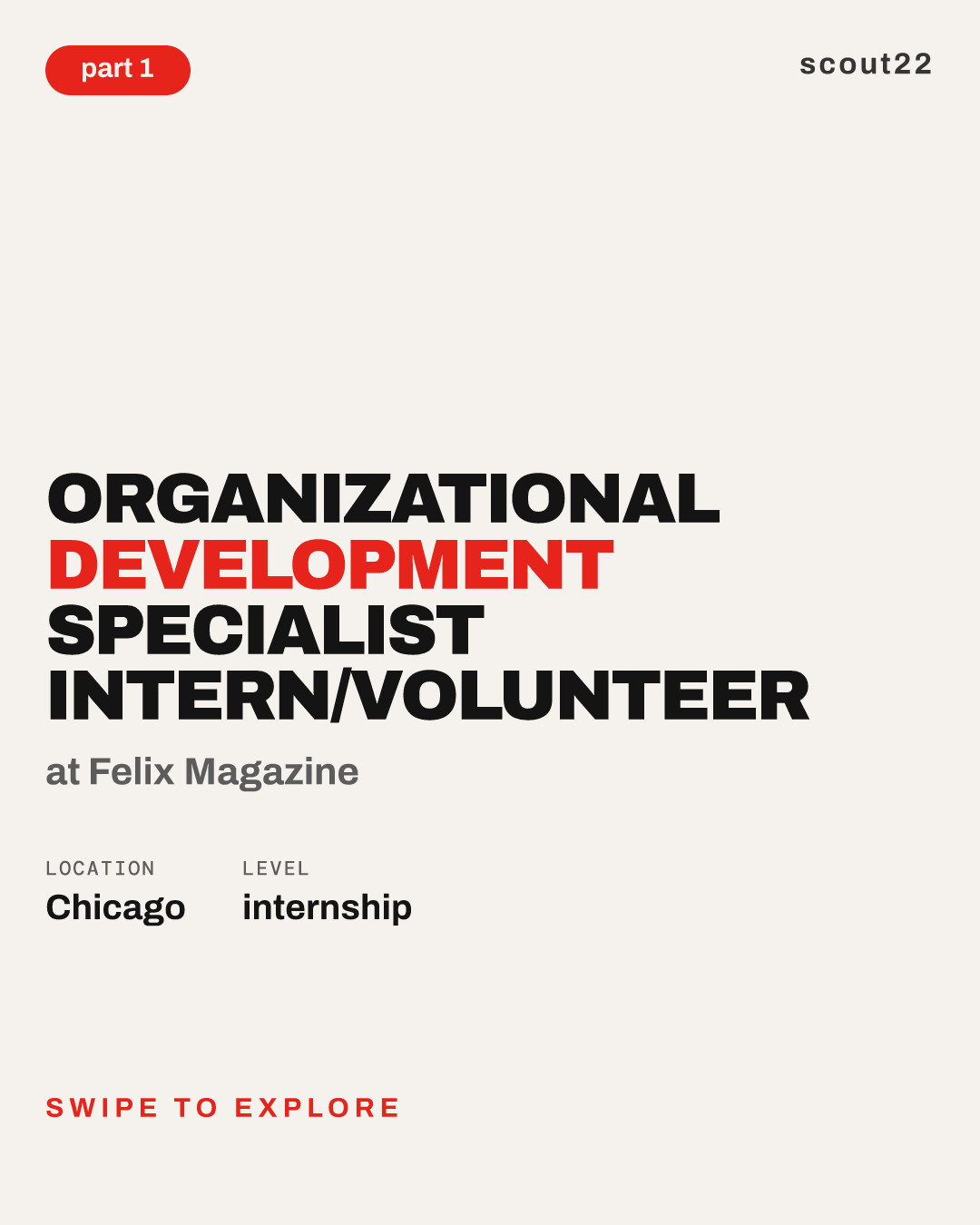 Organizational Development Specialist Intern/Volunteer at Felix Magazine