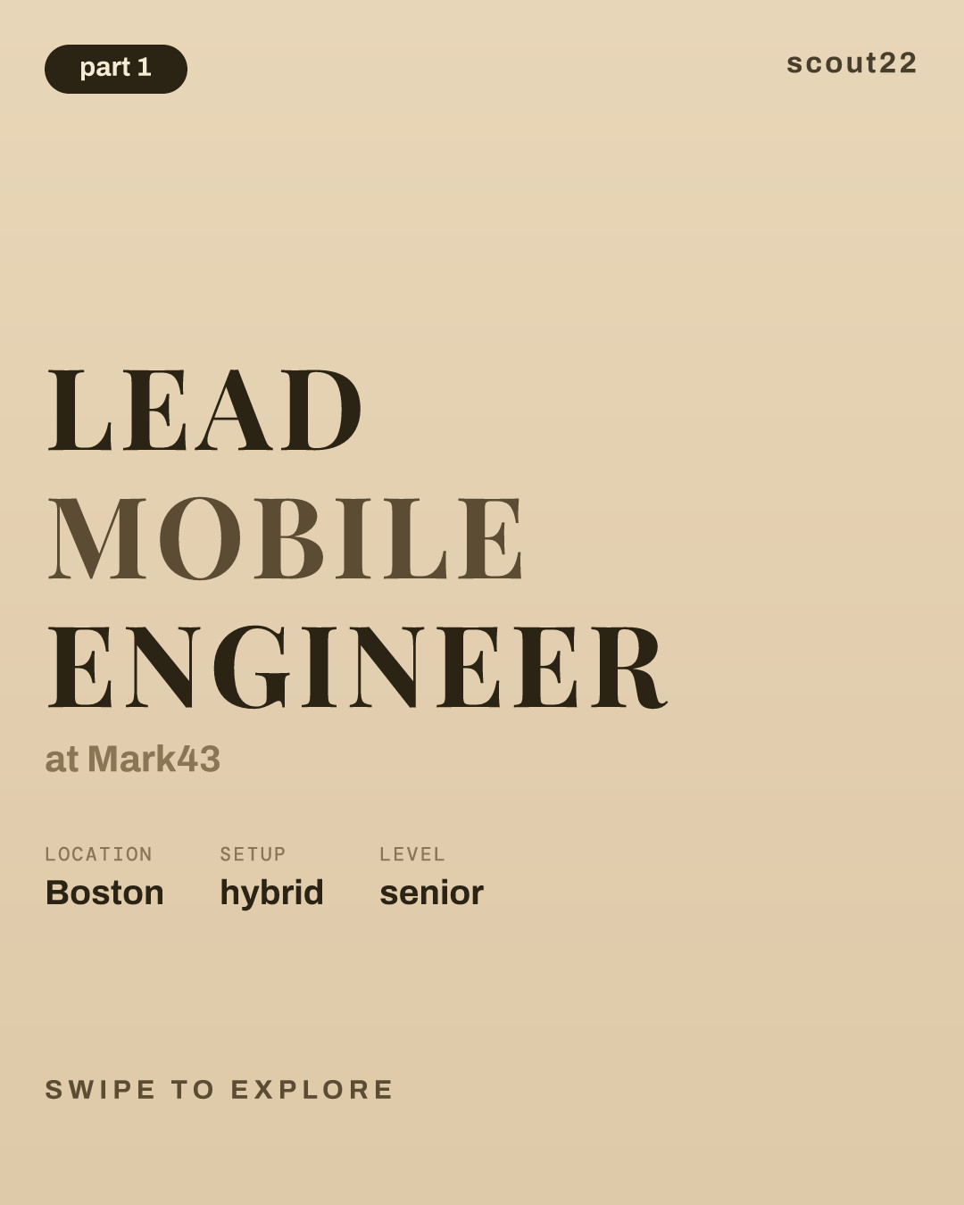 Lead Mobile Engineer at Mark43