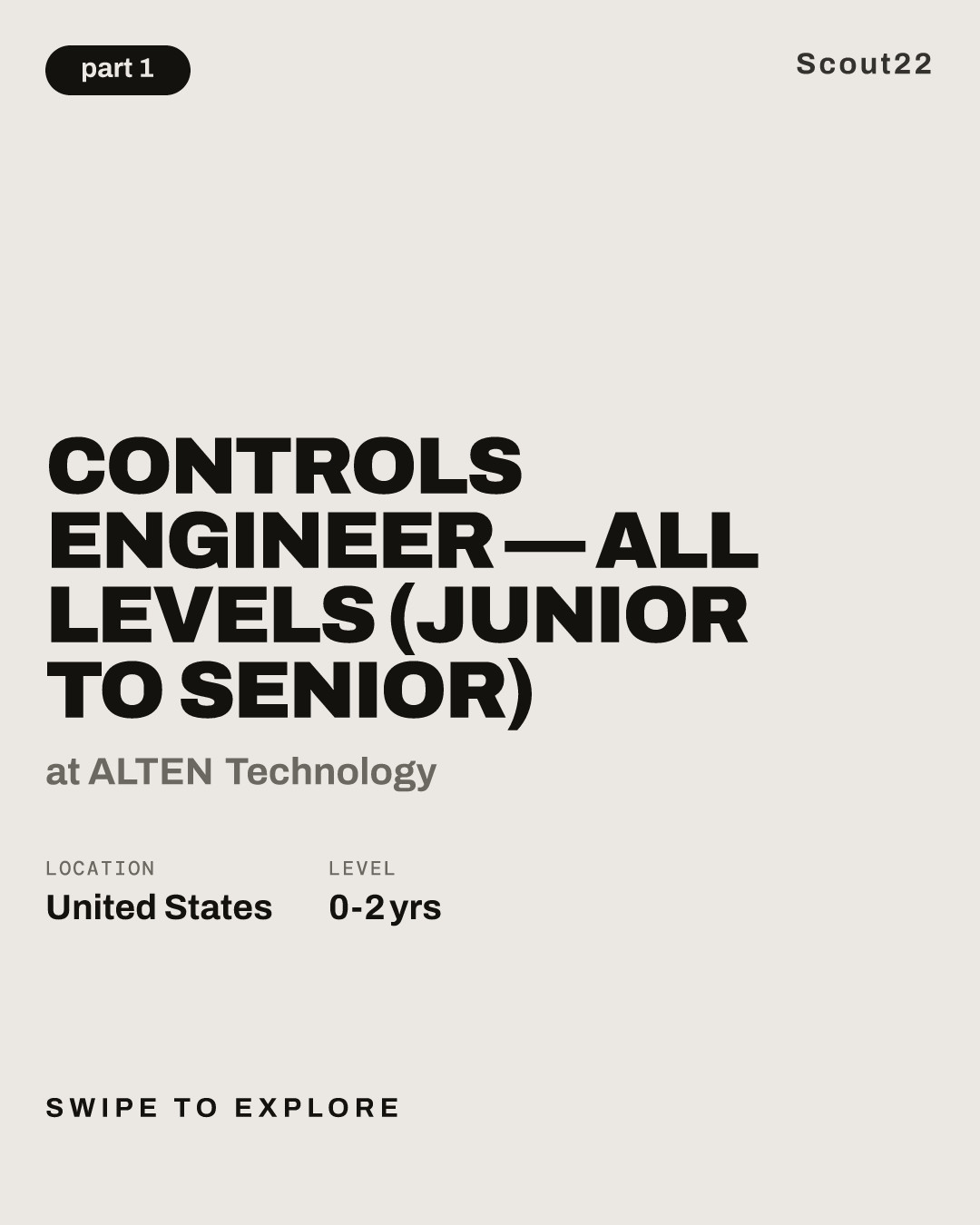 Controls Engineer — All Levels (Junior to Senior) at ALTEN Technology