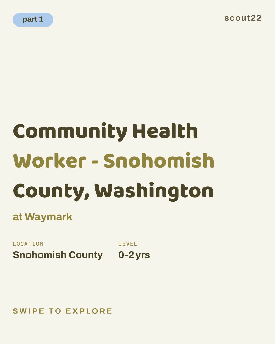 Community Health Worker - Snohomish County, Washington at Waymark