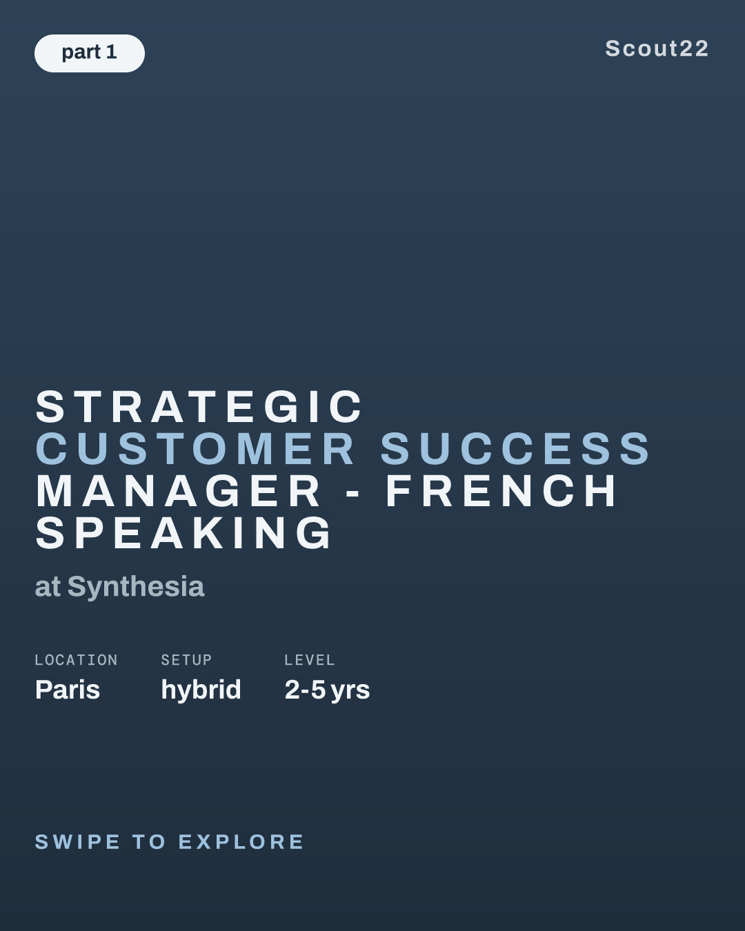 Strategic Customer Success Manager - French Speaking at Synthesia