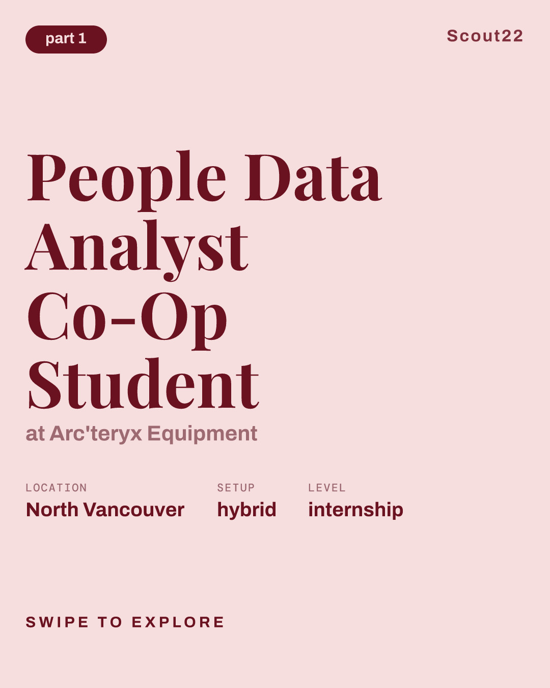 People Data Analyst Co-Op Student at Arc'teryx Equipment
