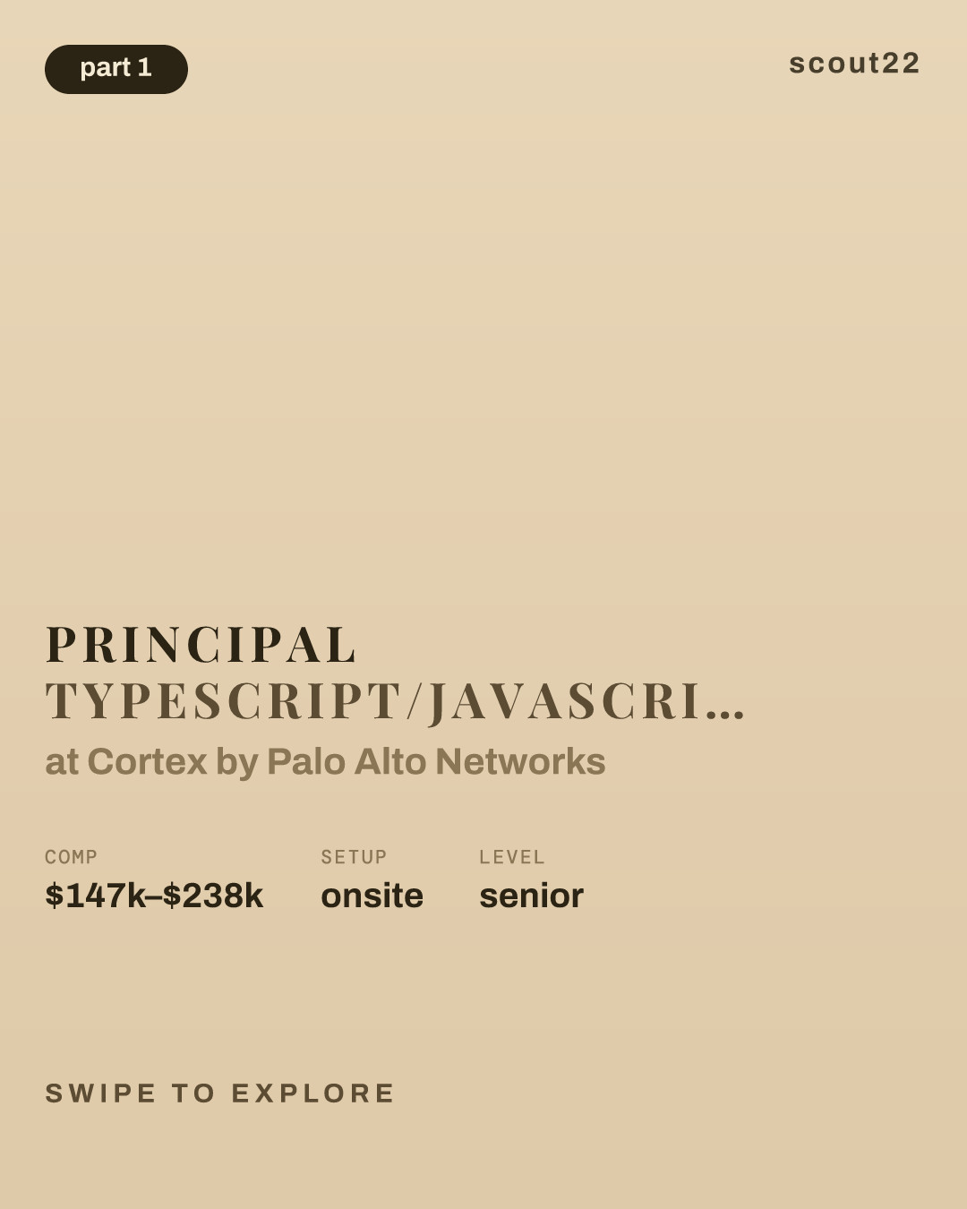 Principal TypeScript/Javascript developer (Extension Platform) at Cortex by Palo Alto Networks