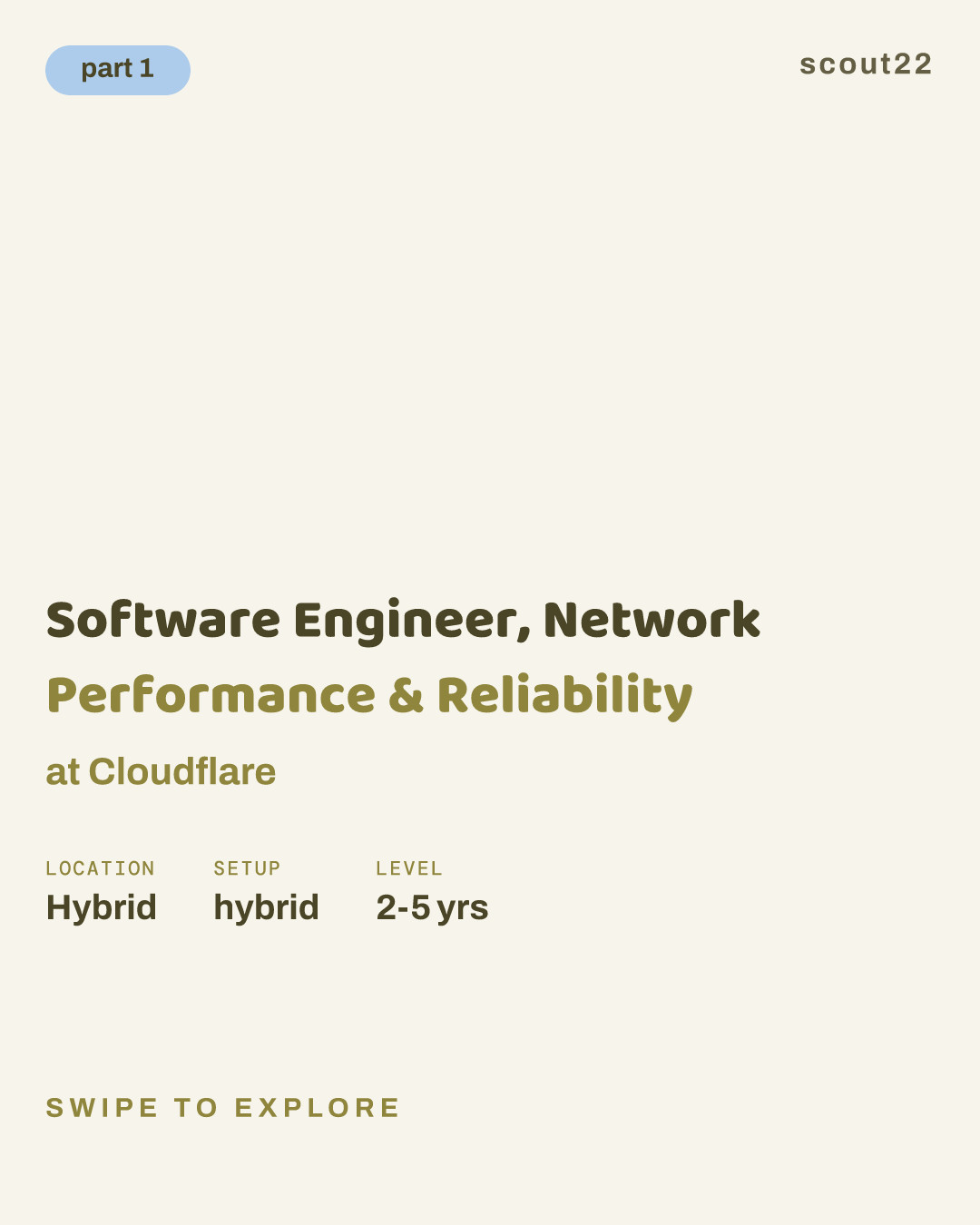 Software Engineer, Network Performance & Reliability at Cloudflare