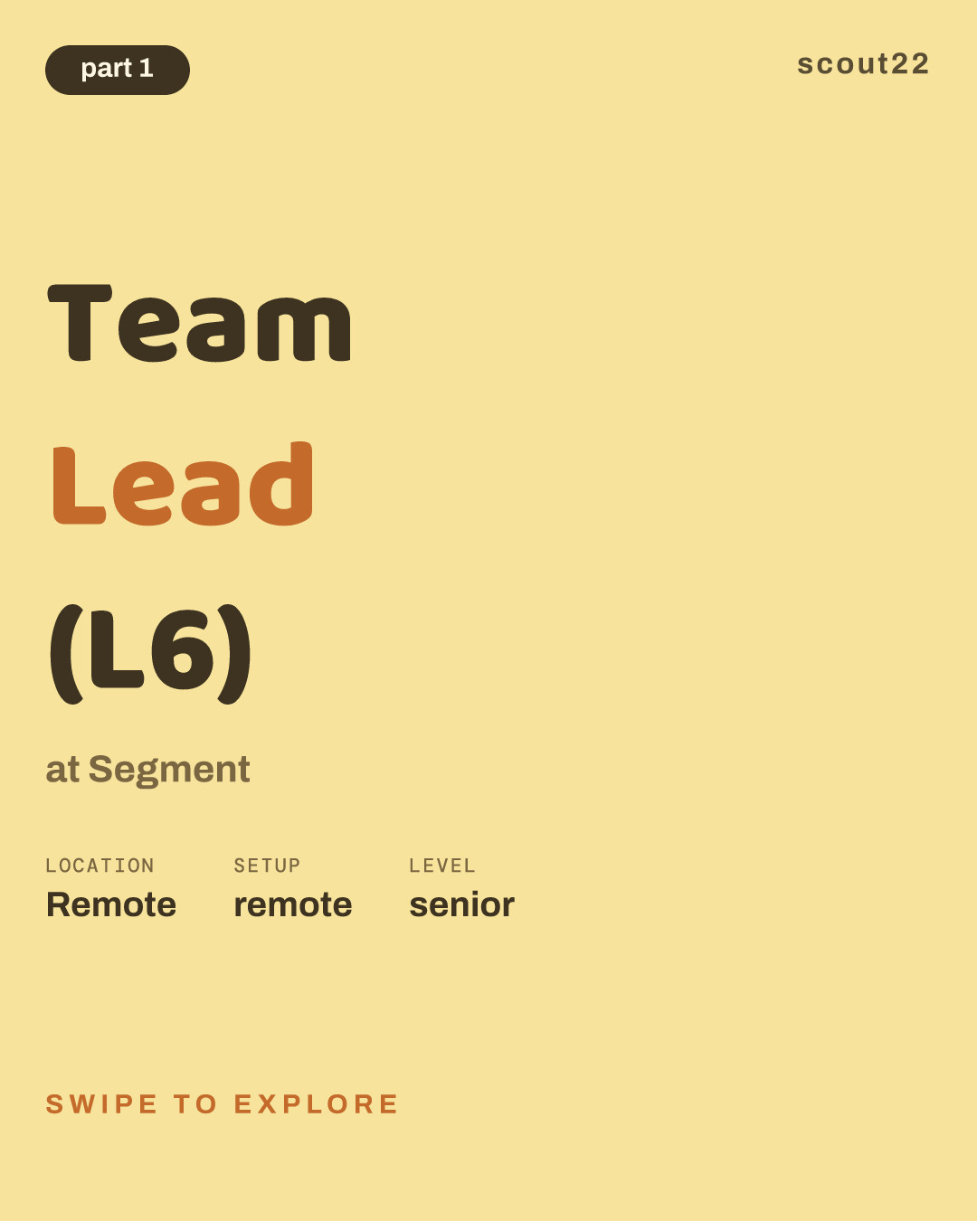 Team Lead (L6) at Segment