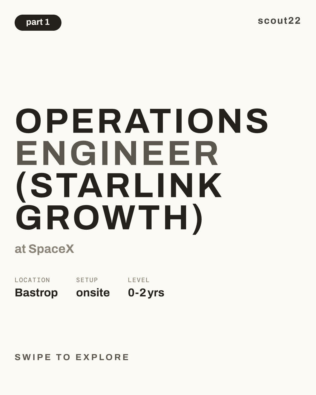 Operations Engineer (Starlink Growth) at SpaceX
