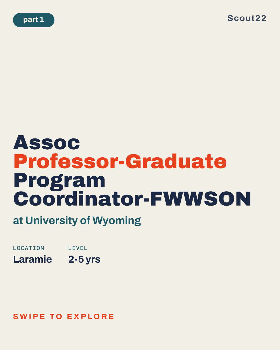 Assoc Professor-Graduate Program Coordinator-FWWSON at University of Wyoming