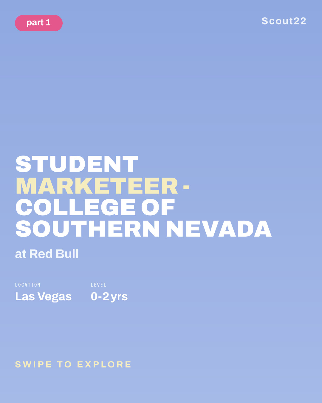 Student Marketeer - College of Southern Nevada at Red Bull