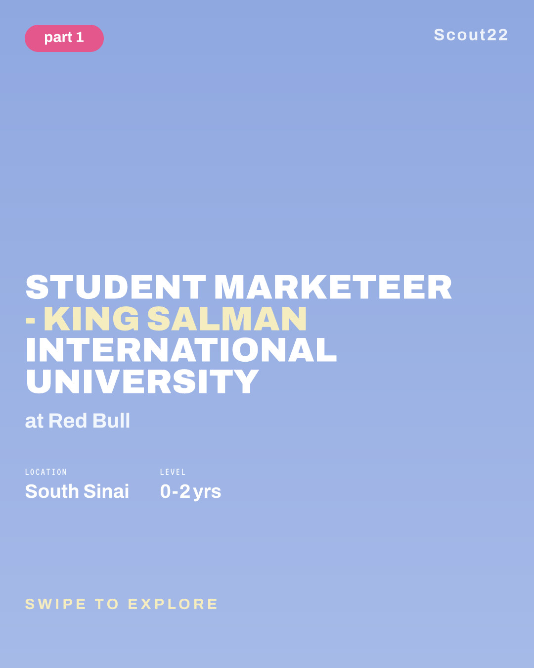 Student Marketeer - King Salman International University at Red Bull