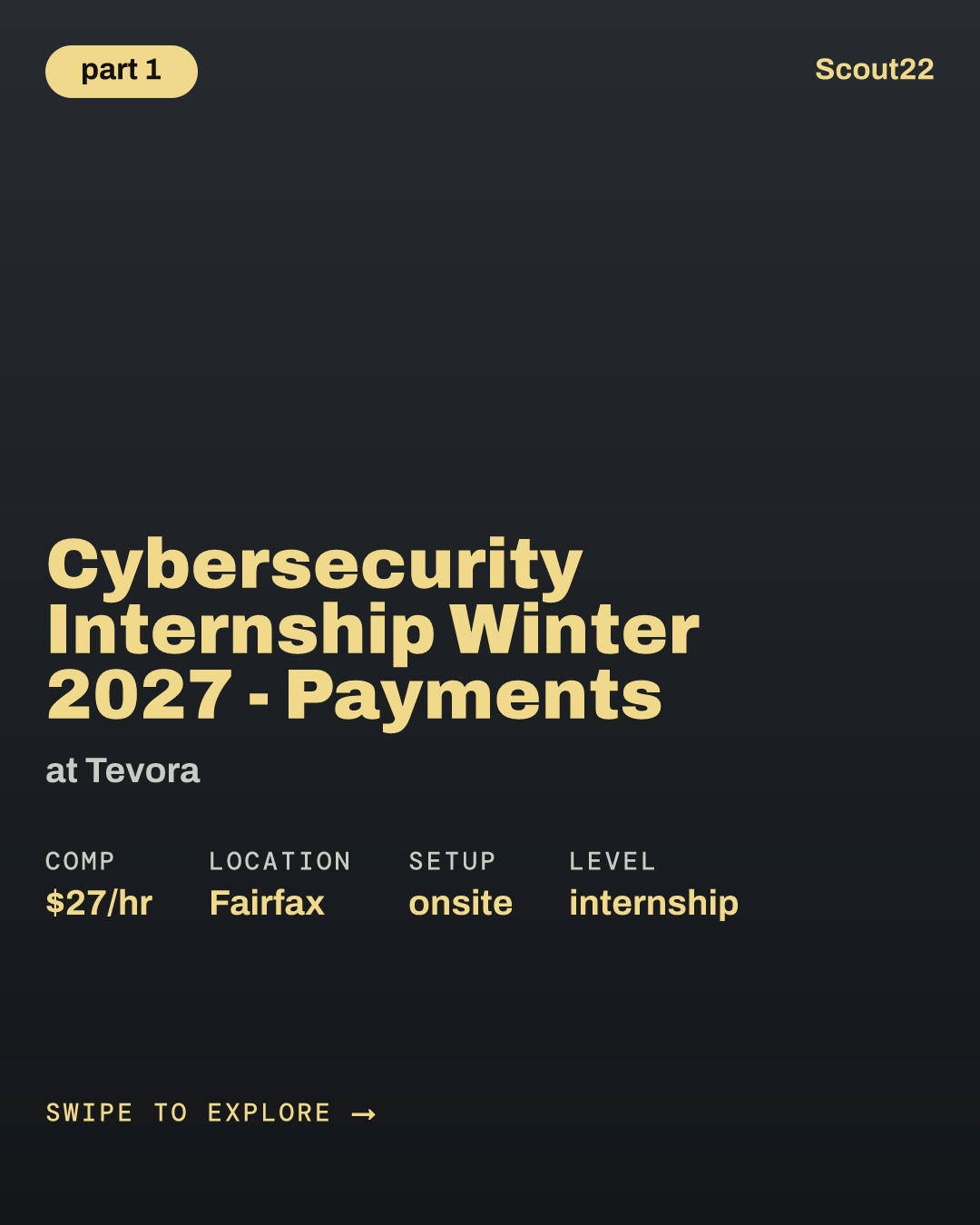 Cybersecurity Internship Winter 2027 - Payments at Tevora