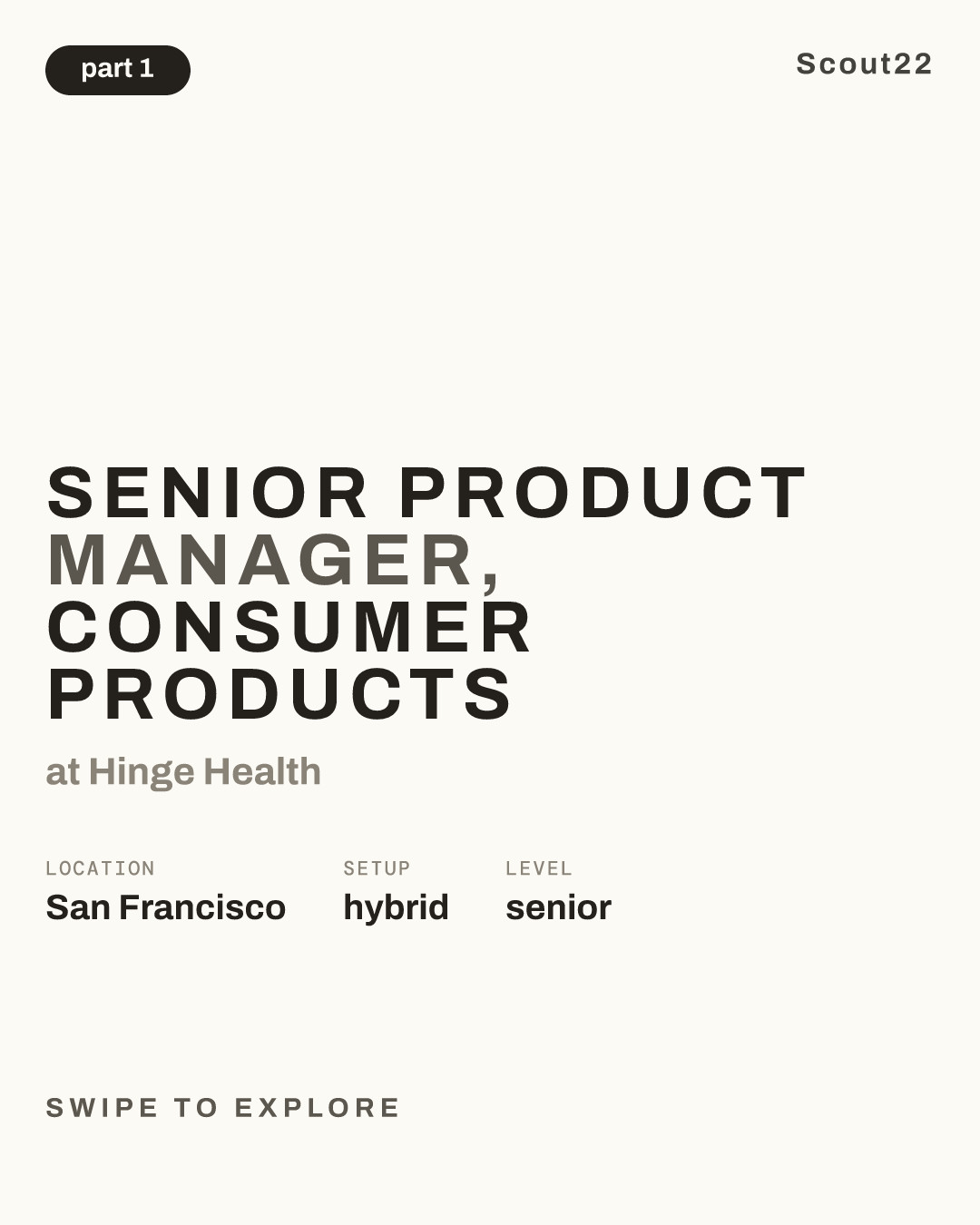 Senior Product Manager, Consumer Products at Hinge Health