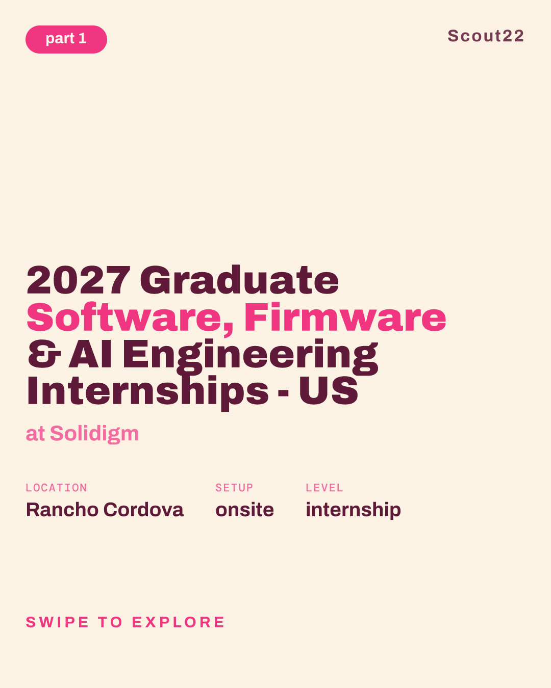 2027 Graduate Software, Firmware & AI Engineering Internships - US at Solidigm