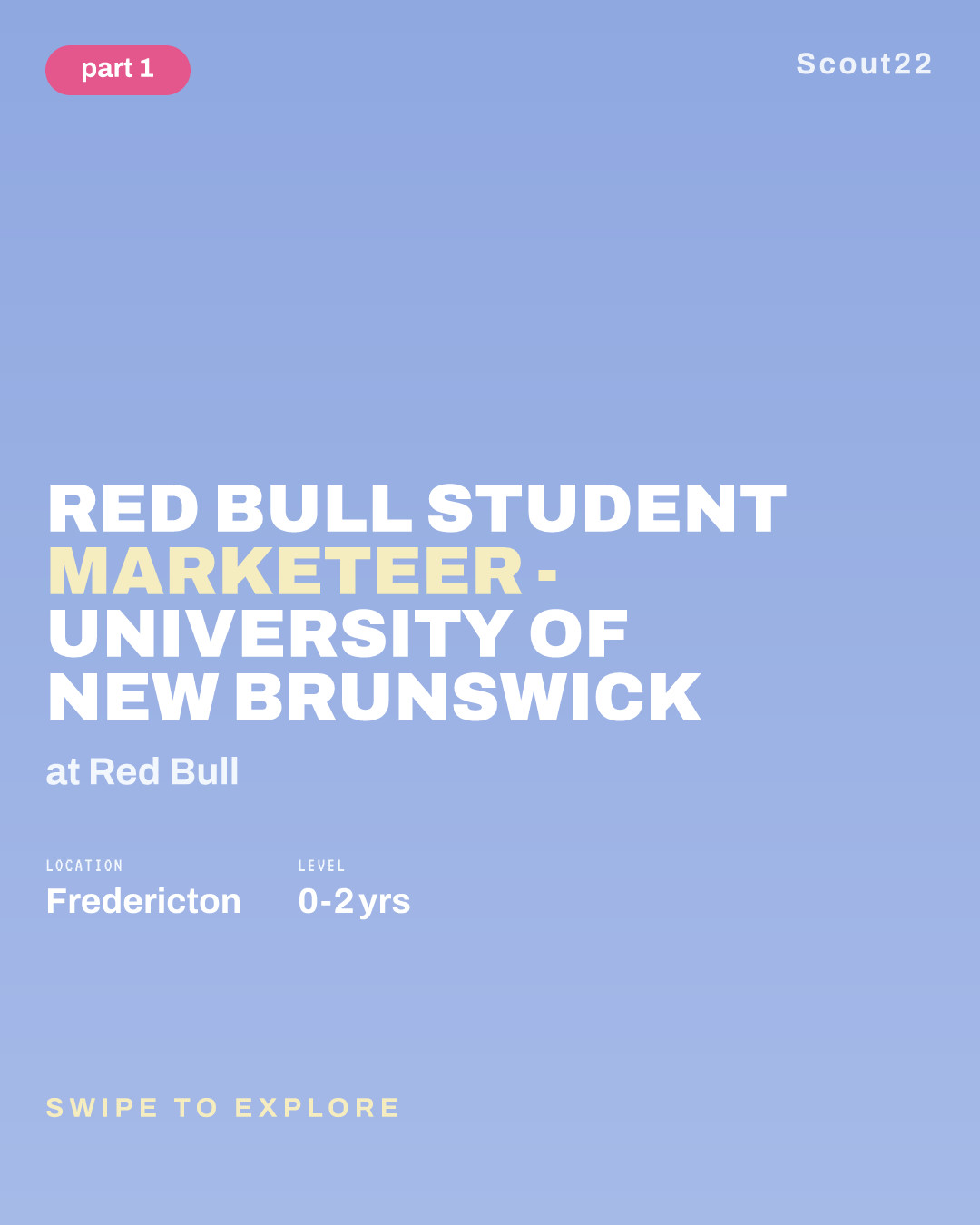 Red Bull Student Marketeer - University of New Brunswick at Red Bull