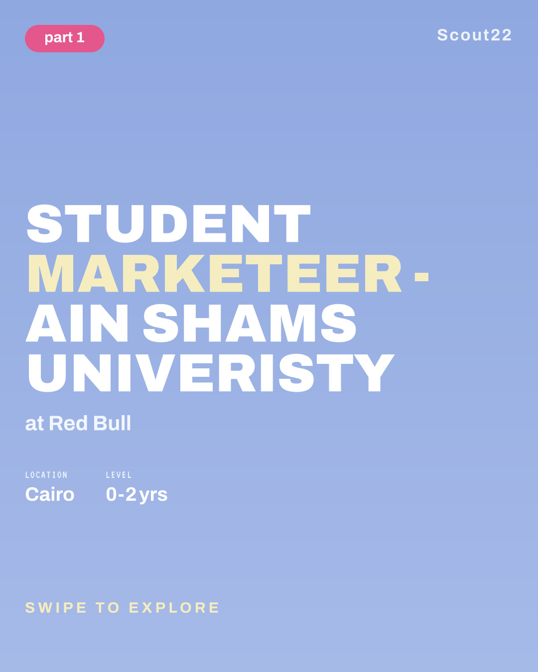 Student Marketeer - Ain Shams Univeristy at Red Bull