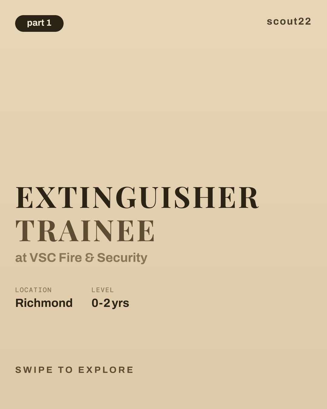 Extinguisher Trainee at VSC Fire & Security