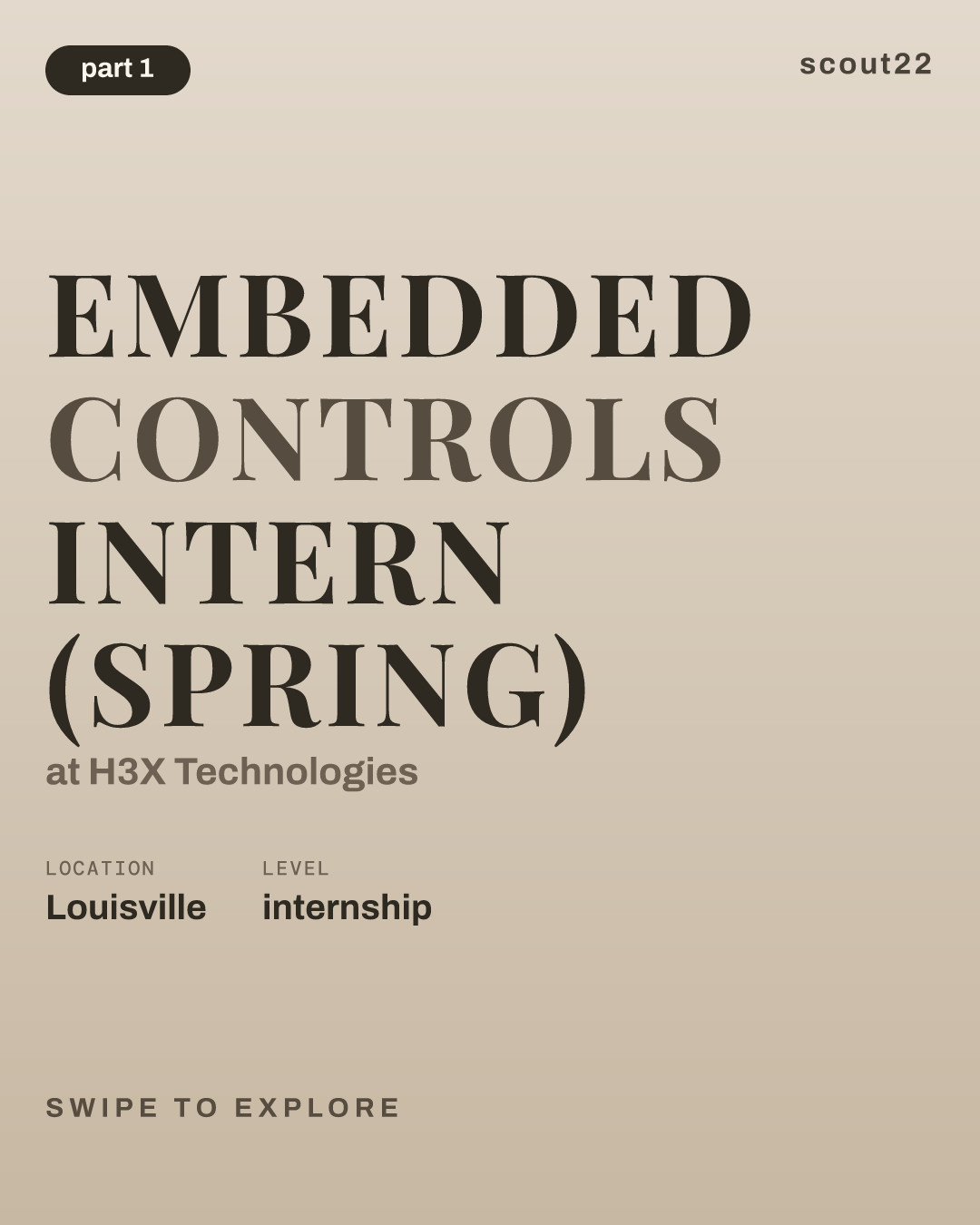 Embedded Controls Intern (Spring) at H3X Technologies