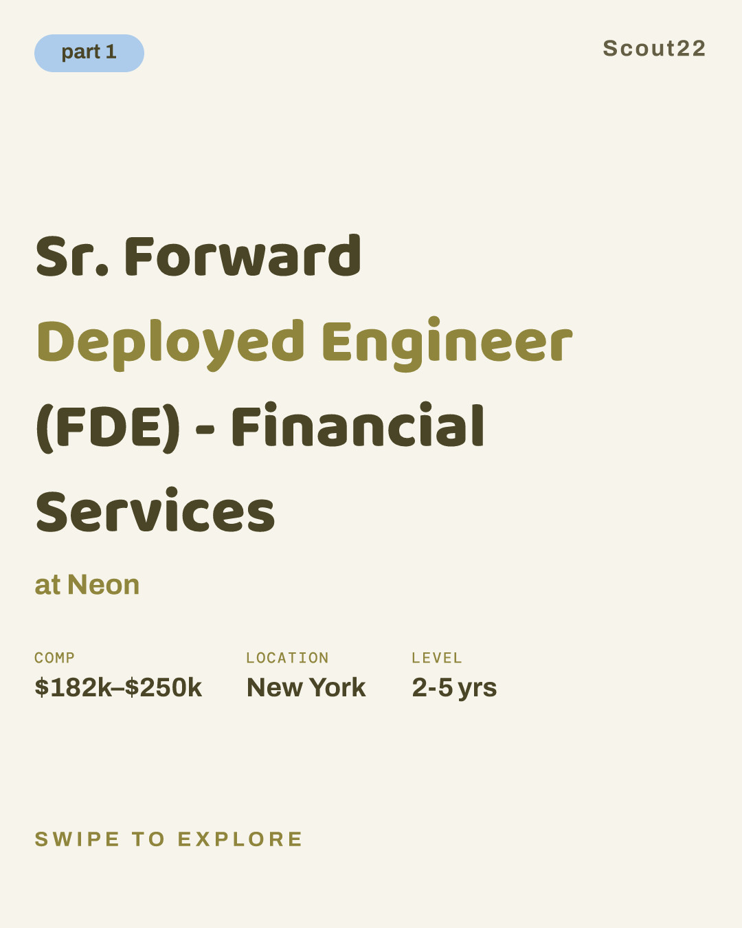 Sr. Forward Deployed Engineer (FDE) - Financial Services at Neon