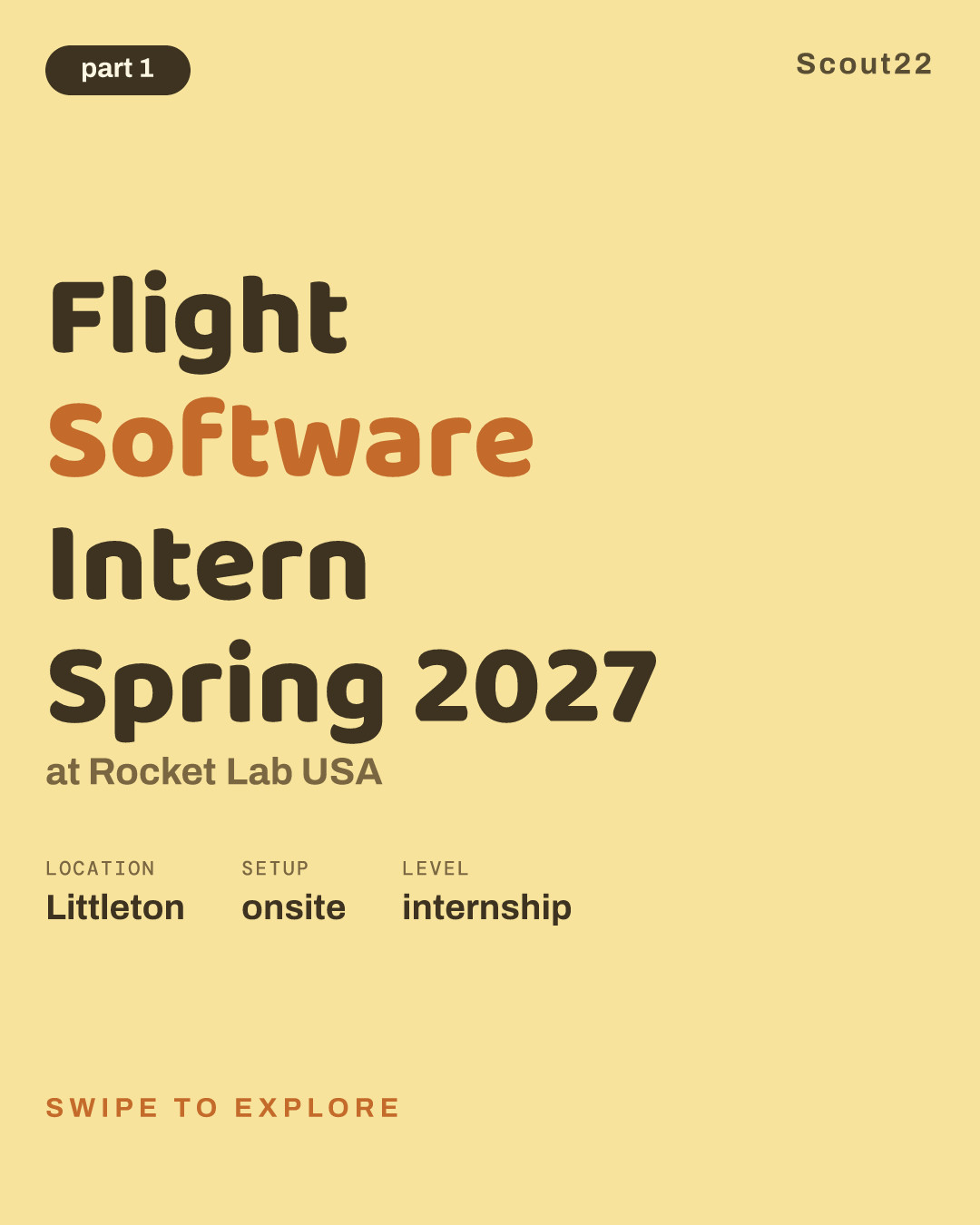 Flight Software Intern Spring 2027 at Rocket Lab USA