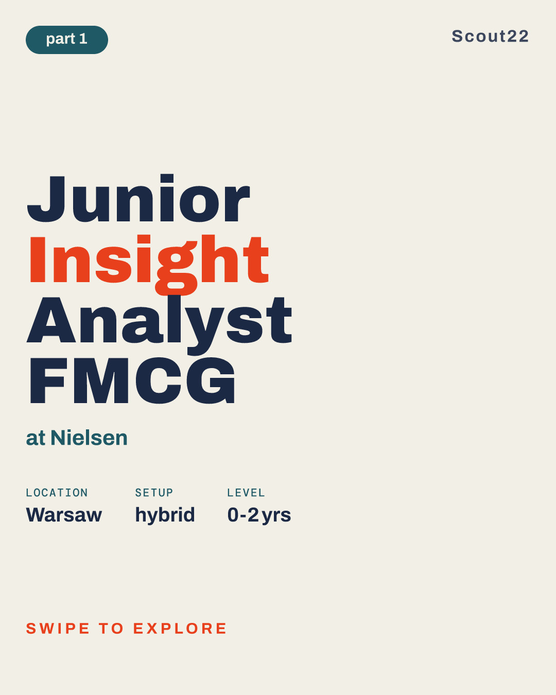 Junior Insight Analyst FMCG at Nielsen