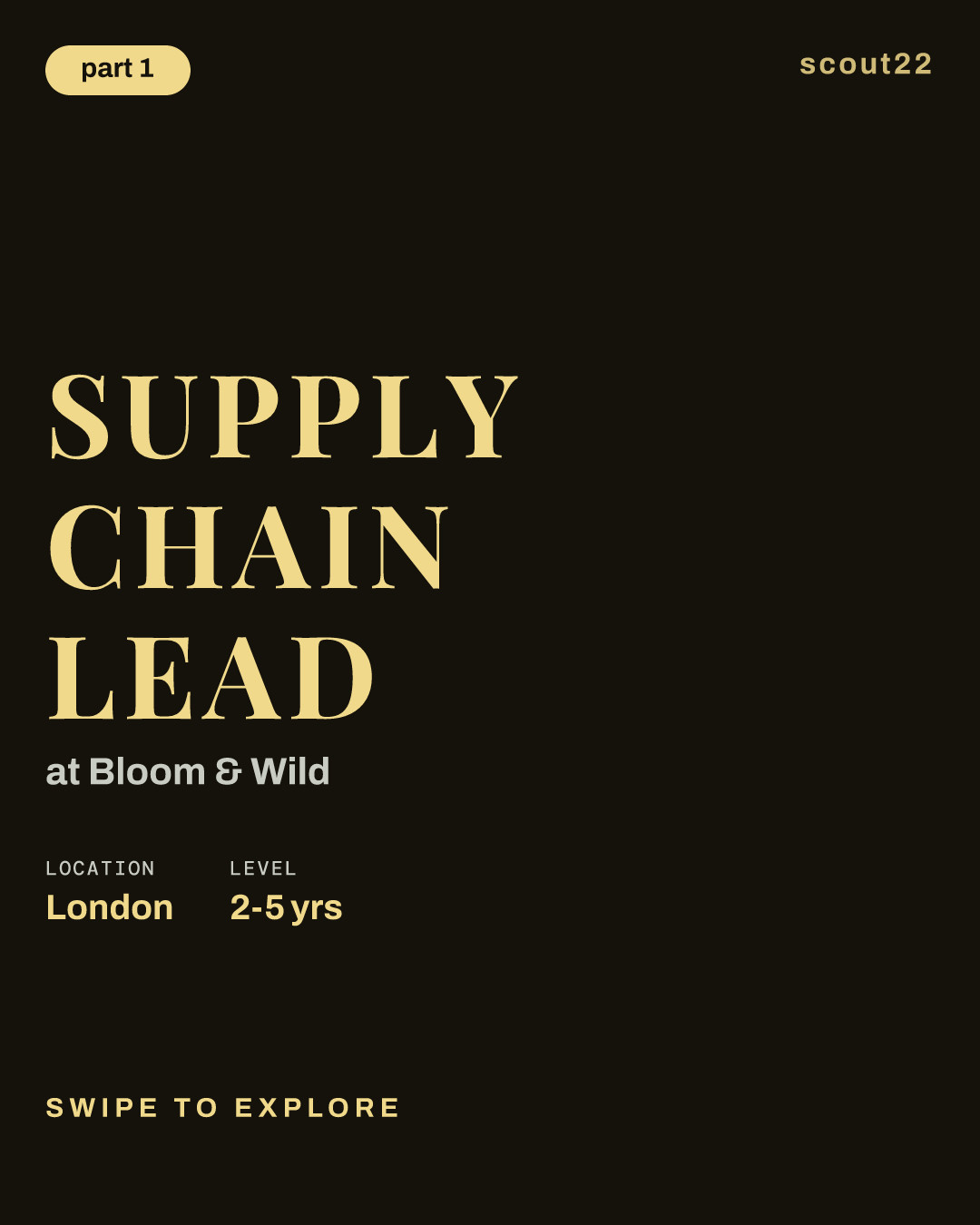 Supply Chain Lead at Bloom & Wild