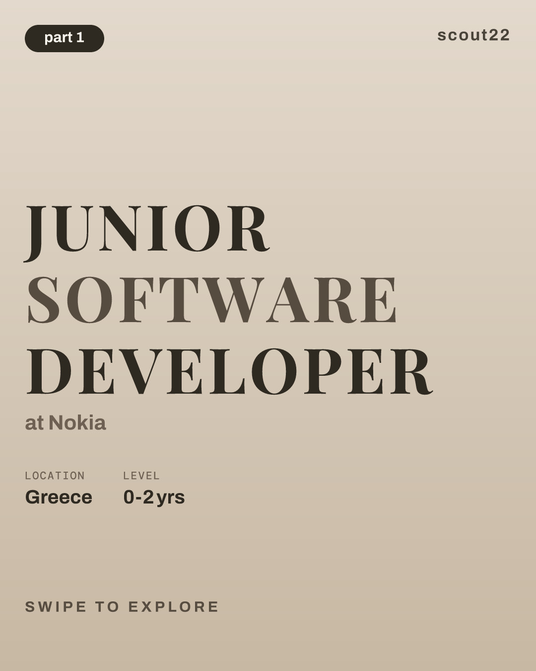 Junior Software Developer at Nokia