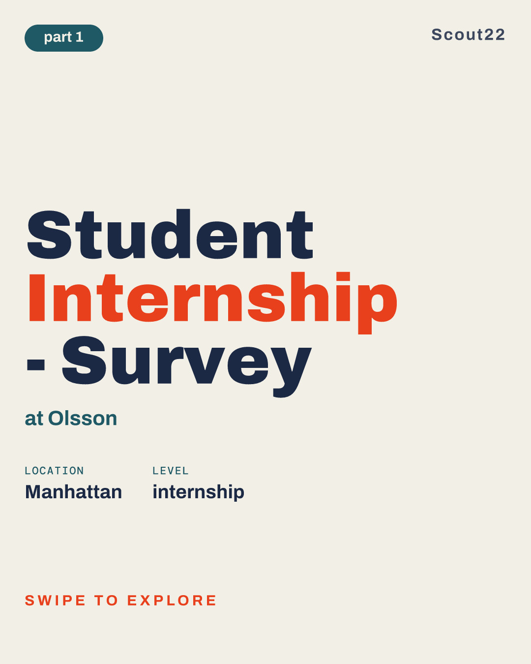 Student Internship - Survey at Olsson