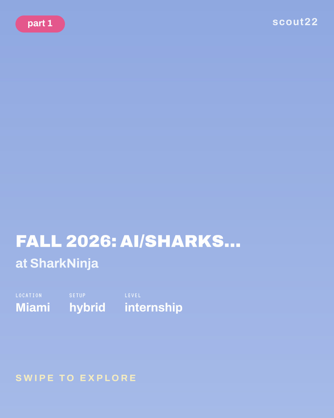 Fall 2026: AI/Sharks Applied AI & Analytics Co-op (August to December) at SharkNinja