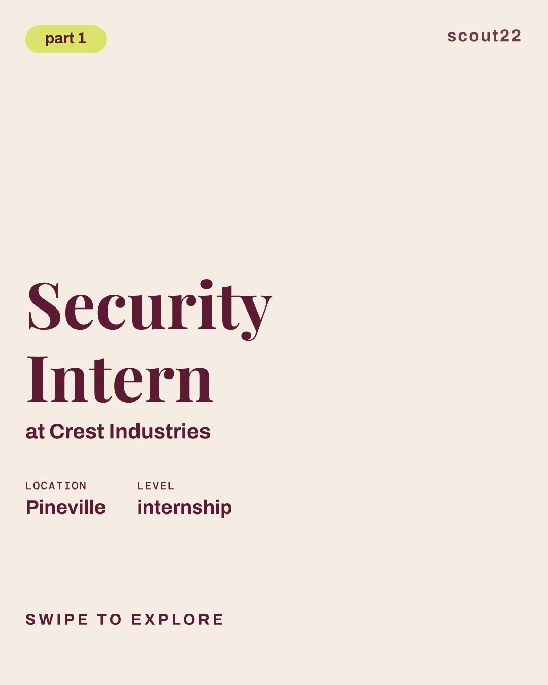Security Intern at Crest Industries